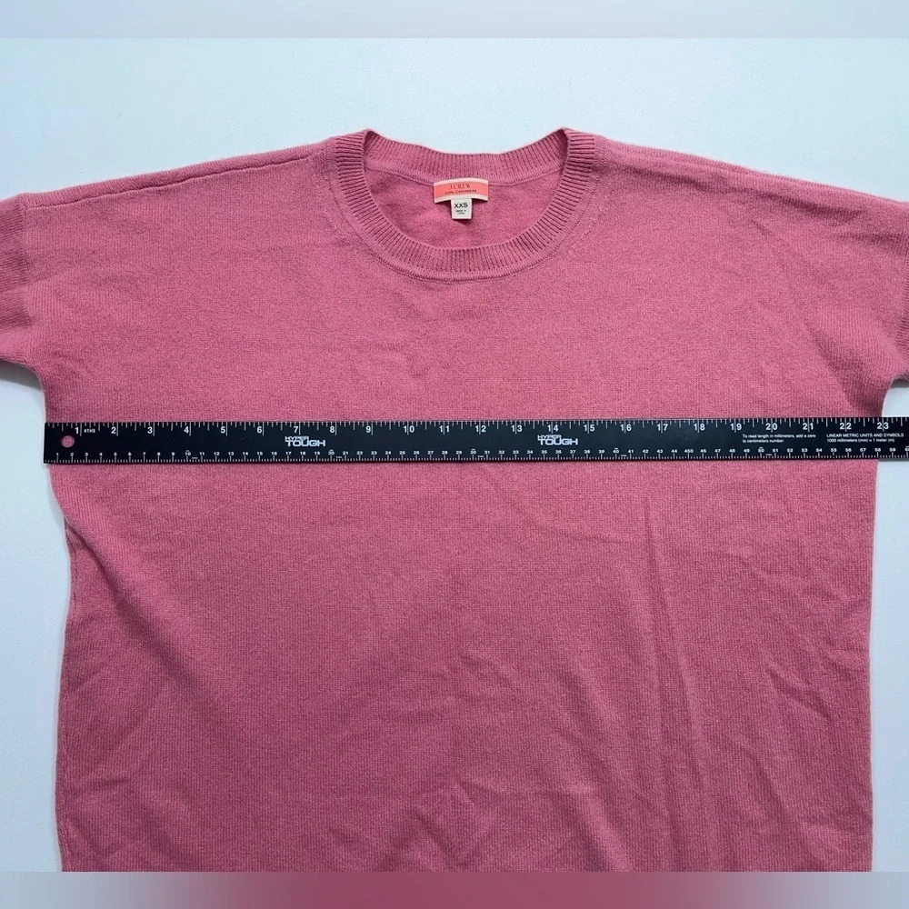 J.Crew Crewneck Boyfriend Cashmere Sweater Womens XXS Oversized in Pink